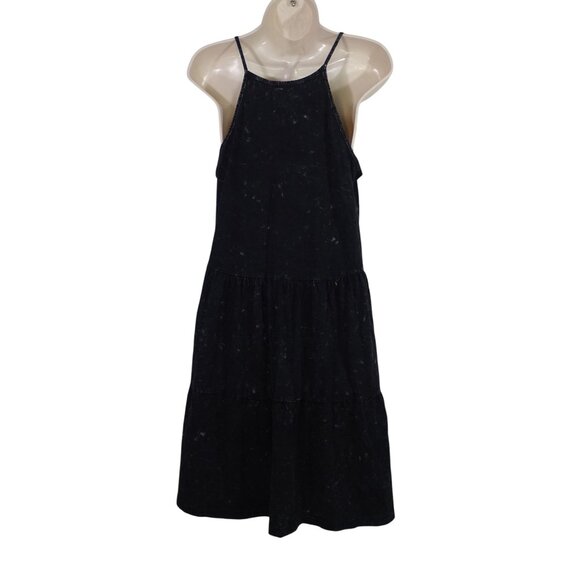 Olivia Rae Black Tie Dye Sleeveless Tiered Cami Tank Dress Women Size M - Picture 4 of 9
